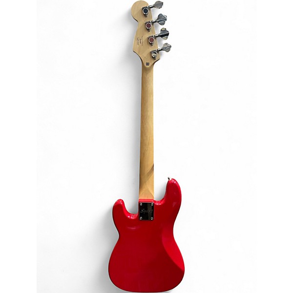 Used Squier Mini Precision Bass Dakota Red Electric Bass Guitar