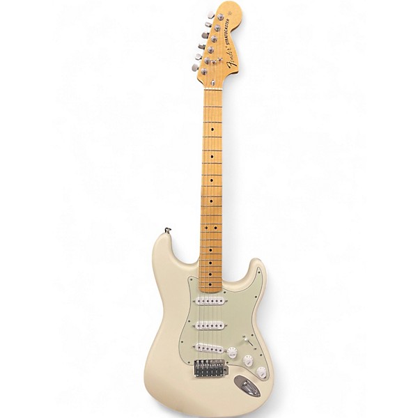 Used Fender Classic Series '70s Stratocaster Olympic White Solid Body Electric Guitar