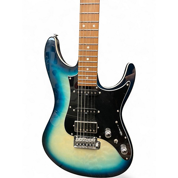 Used Ibanez AZ24P1QM DEEP OCEAN BLONDE Solid Body Electric Guitar