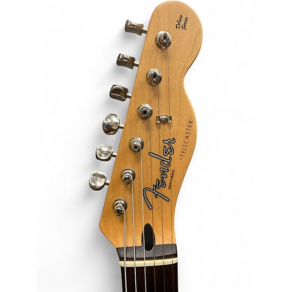 Used Fender Deluxe Telecaster Vintage White Solid Body Electric Guitar