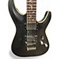 Used Schecter Guitar Research Damien Platinum 6 Floyd Rose Black Solid Body Electric Guitar