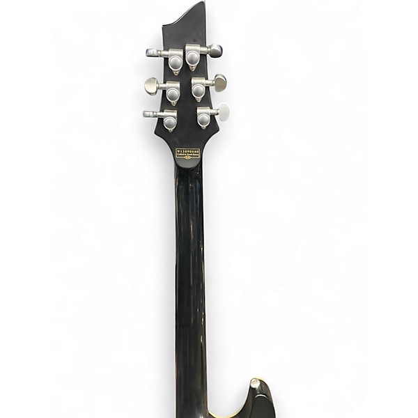 Used Schecter Guitar Research Damien Platinum 6 Floyd Rose Black Solid Body Electric Guitar