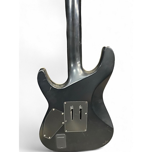 Used Schecter Guitar Research Damien Platinum 6 Floyd Rose Black Solid Body Electric Guitar