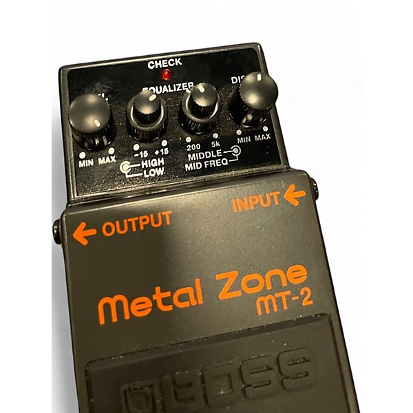 Used BOSS MT2 Metal Zone Distortion Effect Pedal
