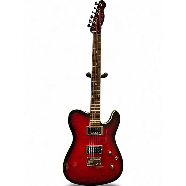 Used Fender TELECASTER CUSTOM FLAMED MAPLE BACK CHERRY Solid Body Electric Guitar