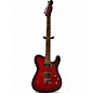Used Fender TELECASTER CUSTOM FLAMED MAPLE BACK CHERRY Solid Body Electric Guitar thumbnail