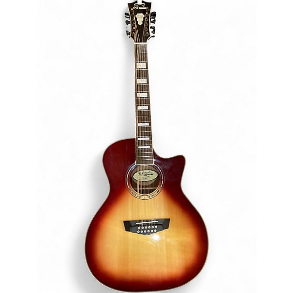Used D’angelico Premier Fulton 12 String 2 Tone Sunburst 12 String Acoustic Electric Guitar