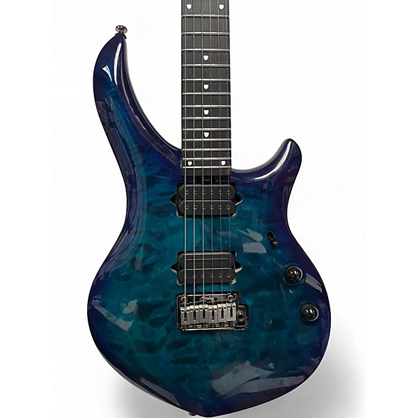 Used Sterling by Music Man JOHN PERTUCCI MAJESTY MAJ200x Cerulean Paradise Solid Body Electric Guitar