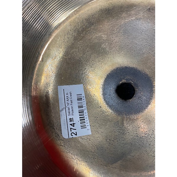 Used SABIAN 16in AA Xplosion Fast Crash Brilliant Cymbal