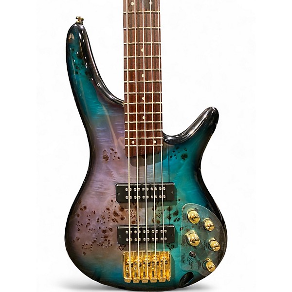 Used Ibanez SR405EPBDX TROPICAL SEAFLOOR Electric Bass Guitar