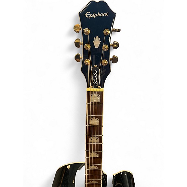 Used Epiphone J-200 EC Studio Black Acoustic Electric Guitar