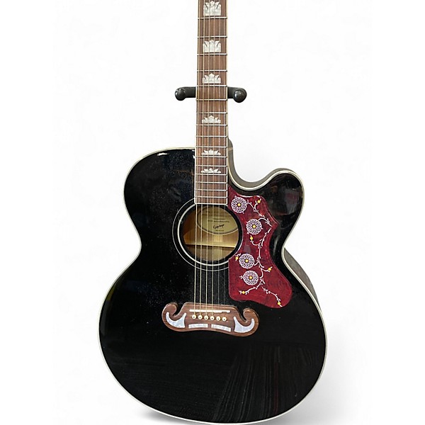 Used Epiphone J-200 EC Studio Black Acoustic Electric Guitar
