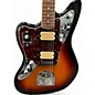 Used Fender Jaguar Left Handed 3 Tone Sunburst Electric Guitar