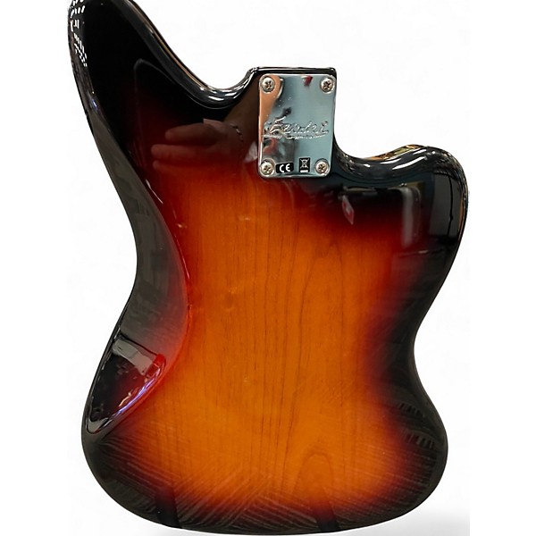 Used Fender Jaguar Left Handed 3 Tone Sunburst Electric Guitar