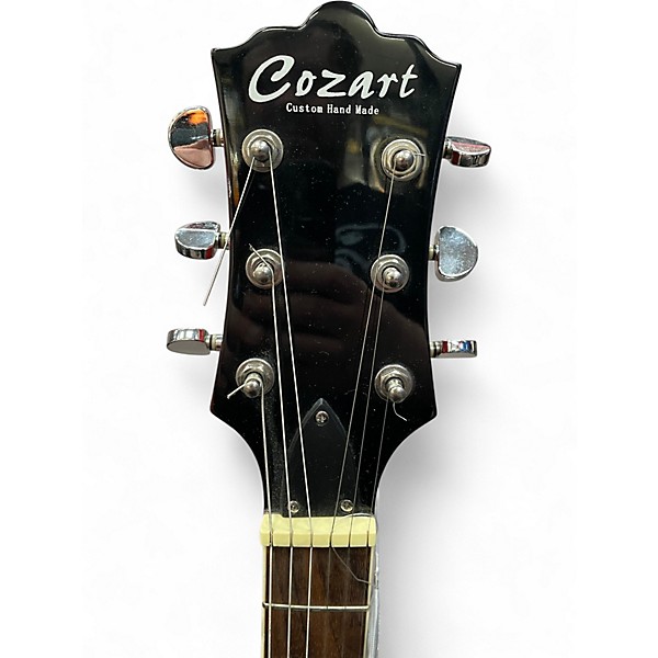 Used Cozart double cut resonator Cherry Hollow Body Electric Guitar