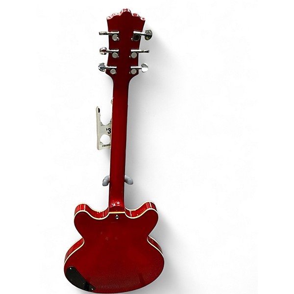 Used Cozart double cut resonator Cherry Hollow Body Electric Guitar