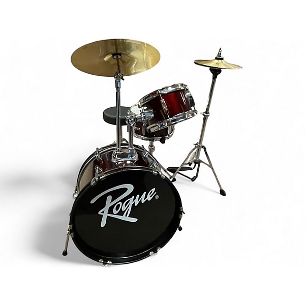 Used Rogue 3 Piece LIL' KICKER 3-PIECE JUNIOR DARK RED Drum Kit