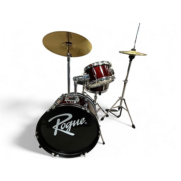 Used Rogue 3 Piece LIL' KICKER 3-PIECE JUNIOR DARK RED Drum Kit