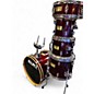 Used Mapex 5 Piece V Series Mini red sparkle Drum Kit
