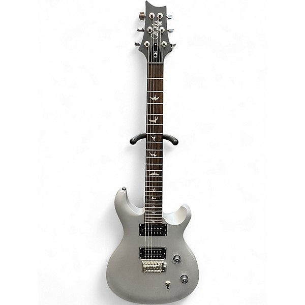 Used PRS SE CE24 Metallic Silver Solid Body Electric Guitar