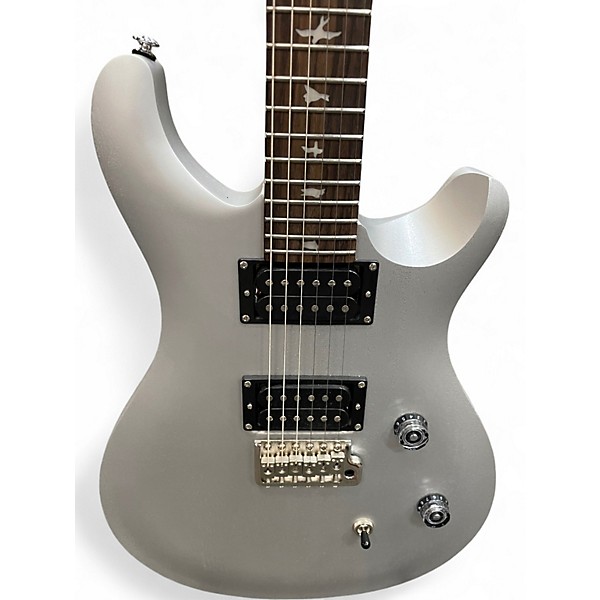 Used PRS SE CE24 Metallic Silver Solid Body Electric Guitar