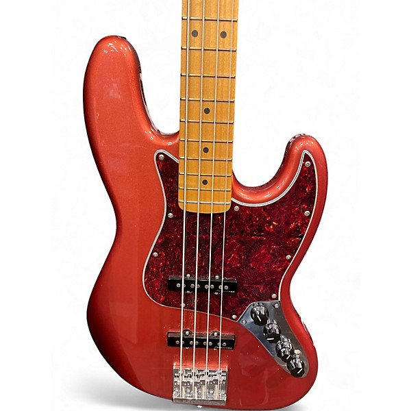 Used 2022 Fender Player Plus Active Jazz Bass AGED CANDY APPLE RED Electric Bass Guitar