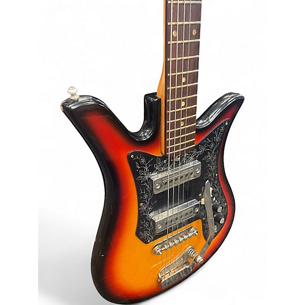 Vintage 1960s Teisco ET-200 Sunburst Solid Body Electric Guitar