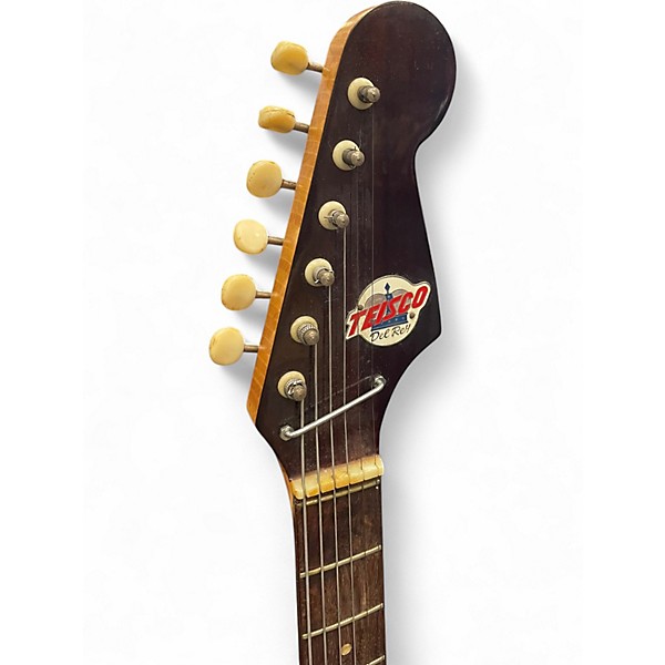 Vintage 1960s Teisco ET-200 Sunburst Solid Body Electric Guitar