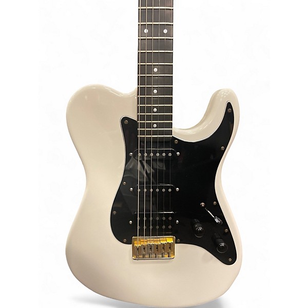 Used Schecter Guitar Research PT HSS MIJ White Solid Body Electric Guitar