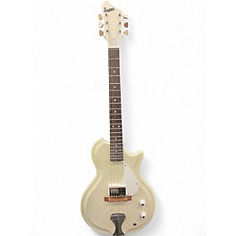 Used Supro 1572SW Belmont Sparkle White Solid Body Electric Guitar