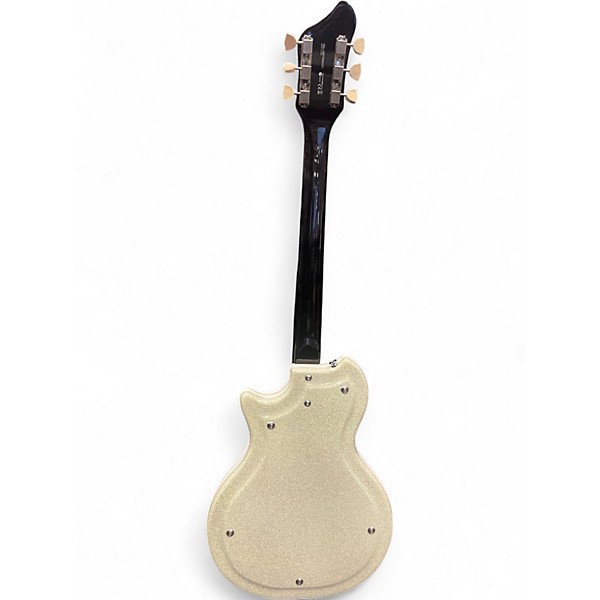 Used Supro 1572SW Belmont Sparkle White Solid Body Electric Guitar