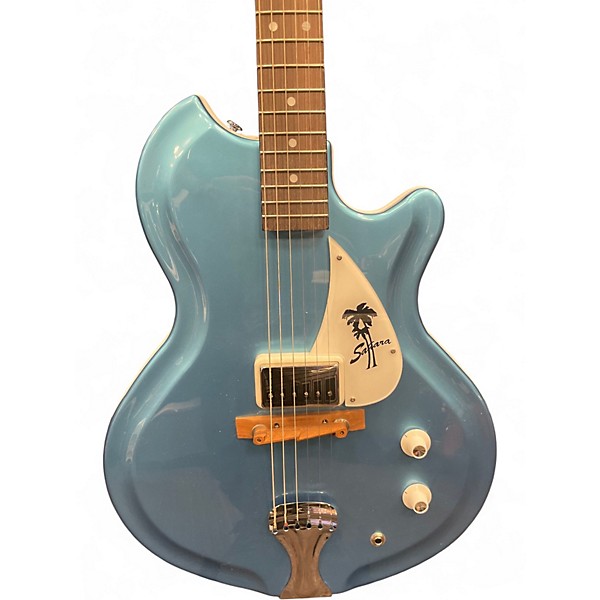Used Supro 1570WB Sahara Metallic Blue Solid Body Electric Guitar