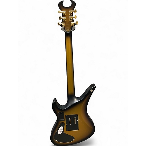 Used Schecter Guitar Research Synyster Gates Signature Custom S Satin Gold Burst Solid Body Electric Guitar