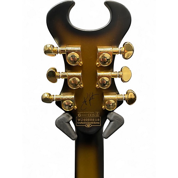 Used Schecter Guitar Research Synyster Gates Signature Custom S Satin Gold Burst Solid Body Electric Guitar