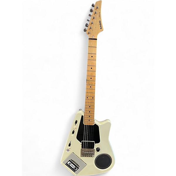 Used Casio EG-5 WHITE Solid Body Electric Guitar