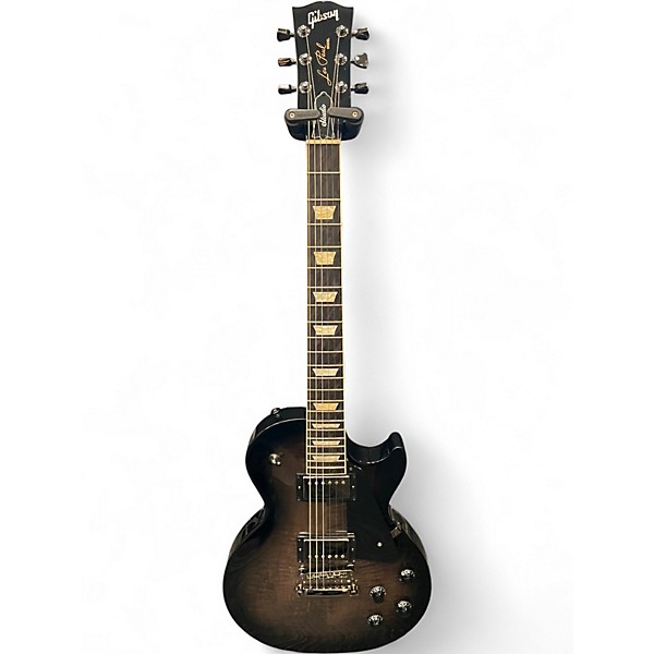 Used 2024 Gibson Les Paul Studio Session Translucent Ebony Burst Solid Body Electric Guitar