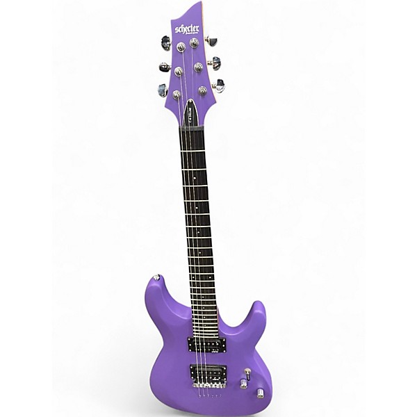 Used Schecter Guitar Research C-6 DELUXE Purple Solid Body Electric Guitar