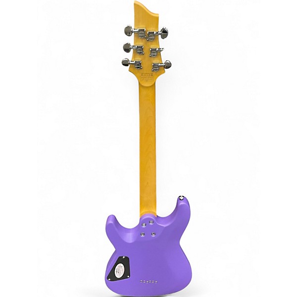 Used Schecter Guitar Research C-6 DELUXE Purple Solid Body Electric Guitar