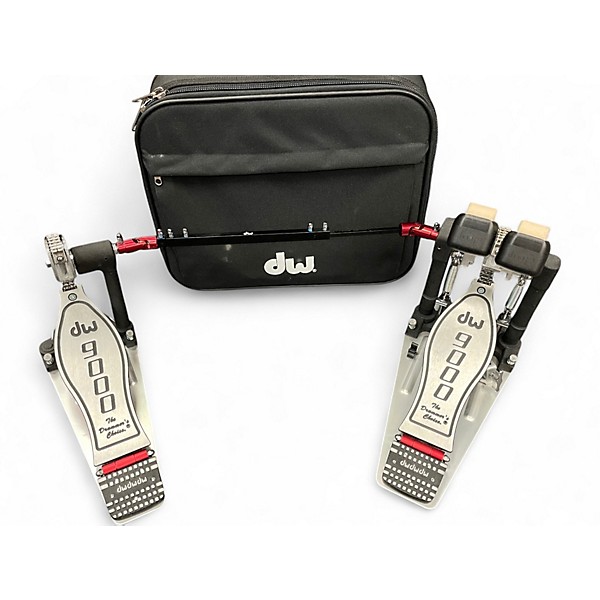 Used DW 9000 Series Double Double Bass Drum Pedal
