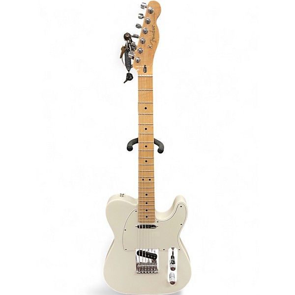 Used Fender Player Telecaster Alpine White Solid Body Electric Guitar