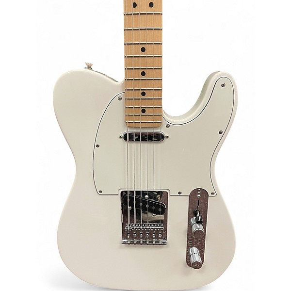 Used Fender Player Telecaster Alpine White Solid Body Electric Guitar