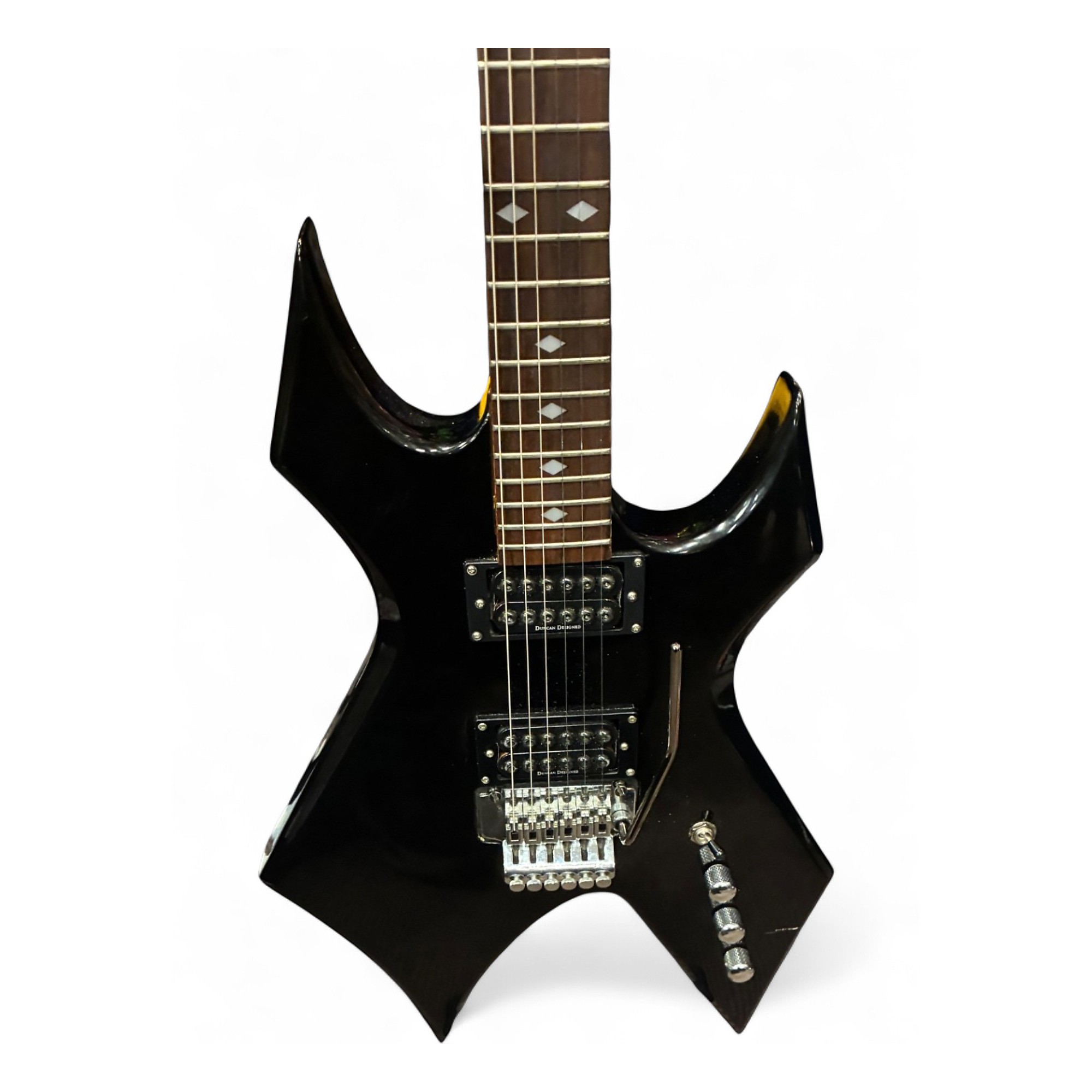 Used B.C. Rich NJ SERIES WARKLOCK Black Solid Body Electric Guitar