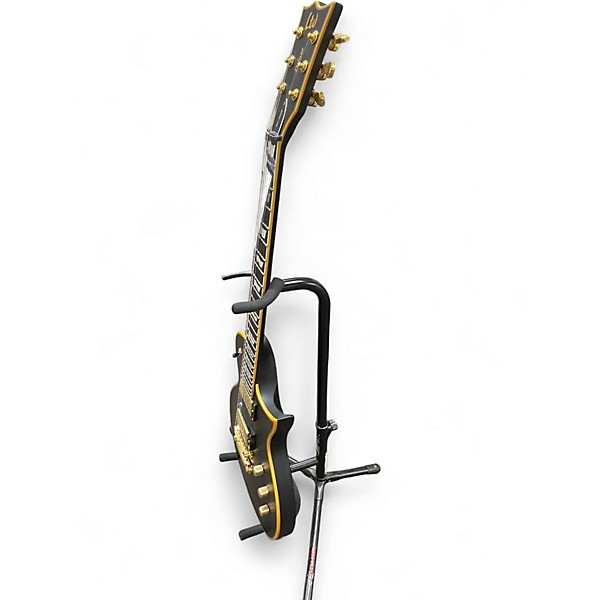 Used ESP LTD EC1000 Deluxe Black and Gold Solid Body Electric Guitar