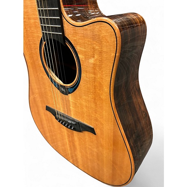 Used Lag Guitars TROMANTANE THV30DCE Antique Natural Acoustic Electric Guitar