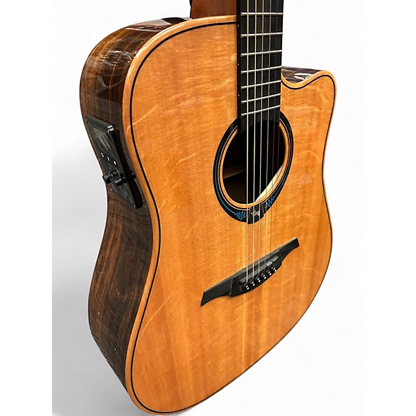 Used Lag Guitars TROMANTANE THV30DCE Antique Natural Acoustic Electric Guitar