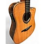 Used Lag Guitars TROMANTANE THV30DCE Antique Natural Acoustic Electric Guitar