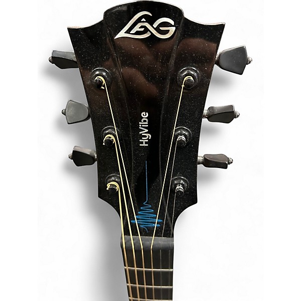 Used Lag Guitars TROMANTANE THV30DCE Antique Natural Acoustic Electric Guitar