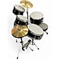 Used Pearl 5 Piece ROADSHOW JR Jet Black Drum Kit