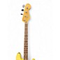 Used Fender Deluxe Jazz Bass Yellow Electric Bass Guitar