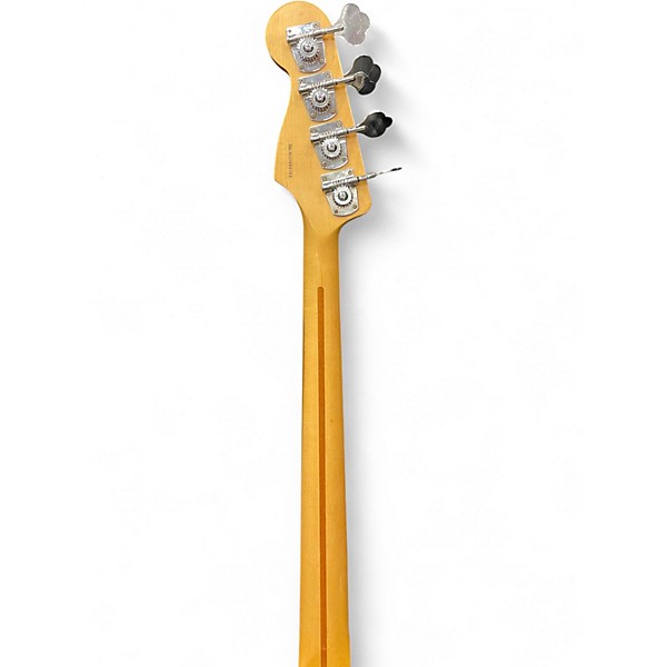 Used Fender Deluxe Jazz Bass Yellow Electric Bass Guitar